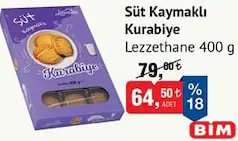 LEZZETHANE SÜT KAYMAKLI KURABİYE 400 G fiyat ve kampanya bilgisi